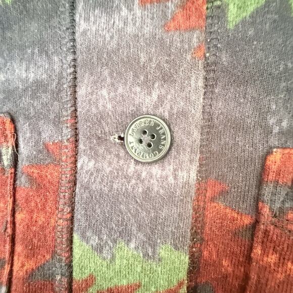 Lauren Jeans Co Ralph Lauren Southwestern Aztec Print Fleece Blazer Jacket Small - Picture 3 of 6